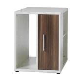 Mura Desk High Storage Unit in Walnut