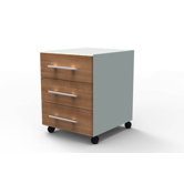 Perfect Three Drawer Pedestal in Cherry