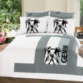 Zodiac Horoscope Gemini Full / Queen Duvet Cover Bed in Bag