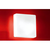 Cube Wall Sconce in White