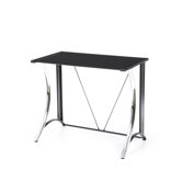 Calico Monterey Writing Desk with Black Glass