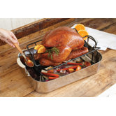 Non-Stick Roasting Rack with Juice Reservoir
