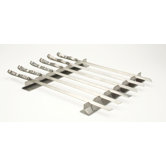 Steven Raichlen Stainless Steel Kabob Rack with Six Skewers Set