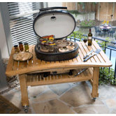Teak Table for Extra Large Oval Grill