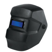 Black Welding Helmet With Singles&trade; 2" X 4-1/4" Shade 10 Fixed Front Auto Darkening Filter
