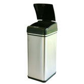 13 Gallon Deodorizer Stainless Steel Automatic Touchless Trash Can with Carbon Filter Technology