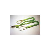 II 6' Stretchable Shock-Absorbing Lanyard With Two Legs With Locking Snap Hooks And Locking Rebar Hook