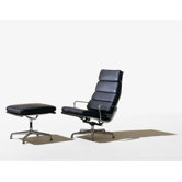 Eames Soft Pad Group Chair and Ottoman