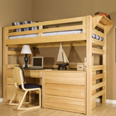 Graduate Series OpenTwin Loft Bed with Built-In Ladder