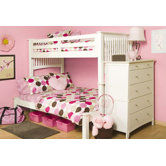 Mission White Extra Long Twin over Full Bunk Bed
