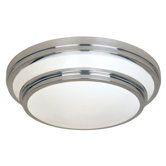 Fluorescent 1 Light Flush Mount