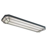 Fluorescent Linear 4 Light Flush Mount