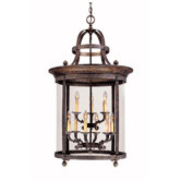 French Country Influence Twelve Light Hanging Lantern in French Bronze