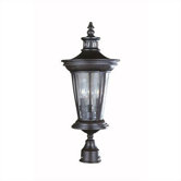 Old World Charm 3 Light Outdoor Post Lantern