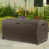 Resin Wicker 73 Gallon Deck Box