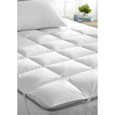 Down Mattress Pad in White