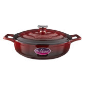 Cast Iron Elysee 28 cm Saute Casserole in Red