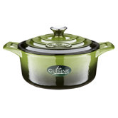 Cast Iron Elysee 26 cm Family Casserole in Olive