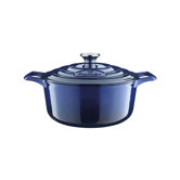 Round Casserole in Blue