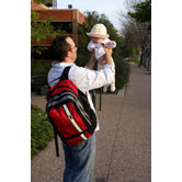 Retro Stripe Backpack Diaper Bag