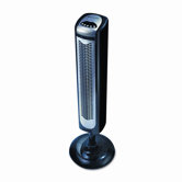 40-3/4" Three-Speed Remote Control Tower Fan, Plastic, Black