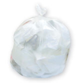 Nonperforated Coreless Can Liner 15-Gallon, 6 Micron in Clear