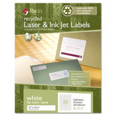 Recycled Laser and Inkjet Labels, 1500/Box