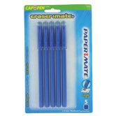5 Count Paper Mate Eraser Mate 2 in Blue