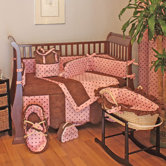 Dots Pink Crib Bedding Collection