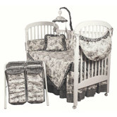 Etoile Black Crib Bedding Collection