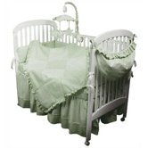 Crib Bedding Collection in Sherbert Celery