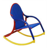 Personalized Rocking Chair in Blue Mesh