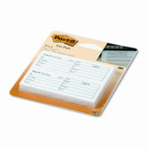 Fax Transmittal Notes,1-1/2 x 4, White, Four 50-Sheet Pads/pack
