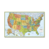 United States Laminated Wall Map, 50"x32"