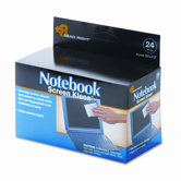 Notebook ScreenKleen Pads, Cloth, 2-1/2 x 5-1/4, White, 24/box