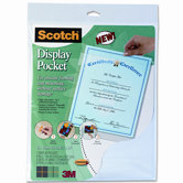 Display Pocket with Removable Interlocking Fasteners