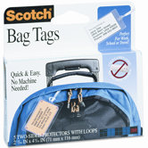 Self-Sealing Laminating Pouches,  12.5 Mil, 2 13/16 X 4 9/16, Luggage Tag, 5/Pack