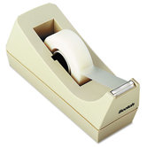 Desktop Tape Dispenser, 1" Core, Weighted Non-Skid Base