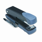 Premium Compact Stapler w/Remover & Label Holder, 20 Sheet Cap, BLK/GY