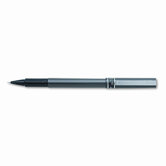 Deluxe Stick Roller Ball Pen, Gray Barrel, Micro Fine, 0.50 mm