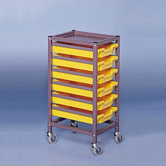 Single Column Mobile Storage Cart