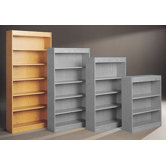 Library 82" H Six Shelf Double Sided Bookcase
