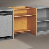 Library Modular Front Desk System - Standard Computer Station