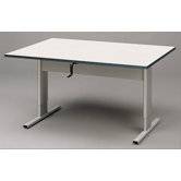 Adjustable Wheelchair Accessible Work Table in Cactus Star