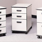 Solutions Three-Drawer Mobile File Cabinet - Box/Box/File