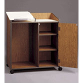 Mobile Podium with Cabinet