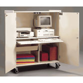 Mobile Computer Workstation Cabinet