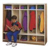 Ten Cubbie Children's Locker with Seat