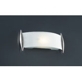 Scroll Vanity Light  in Satin Nickel