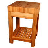 Shiloh Creek Prep Table with Butcher Block Top